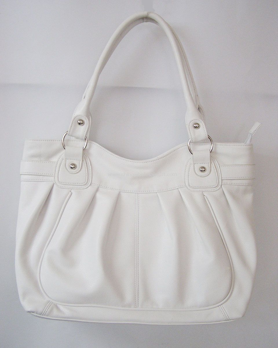 White PU Handbag