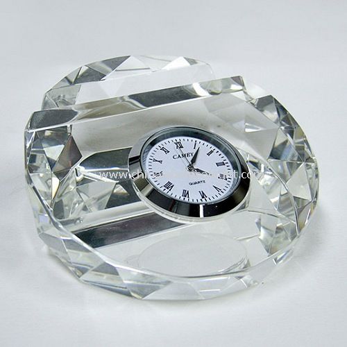 Crystal Card holder with Watch
