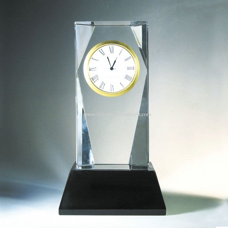 Crystal Clock Trophy