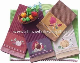 Embroidered Kitchen Towel