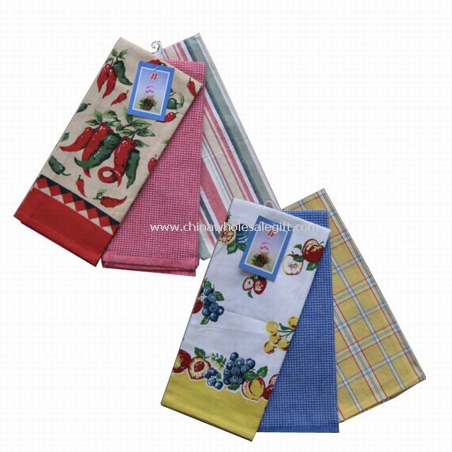 100% Cotton Printed Tea Towel