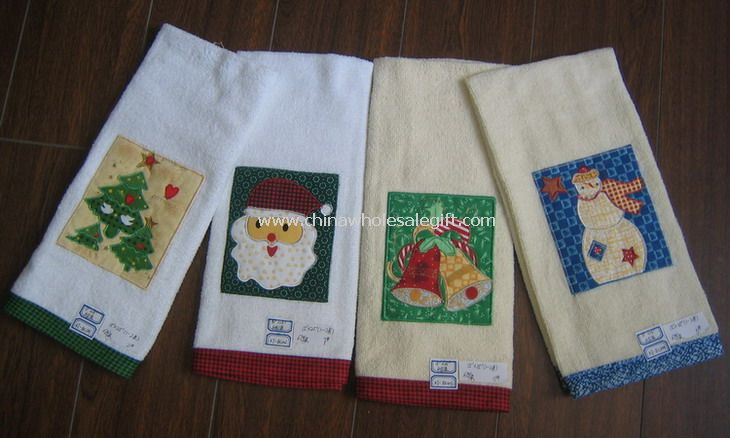 Applique Embroidered Kitchen Towel