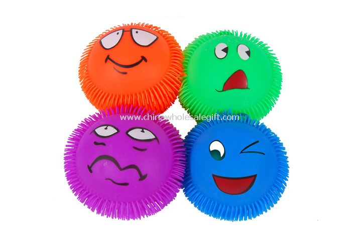 Puffer Ball with Smile Face