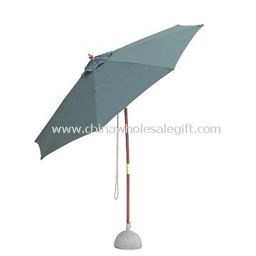 Outdoor wooden umbrella