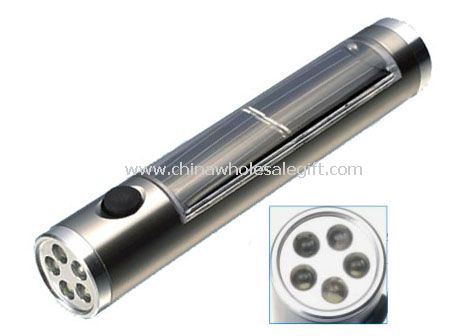 5 pieces super bright LED Solar Flashlight