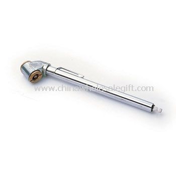 Chrome plated Metal Pen Tire Gauge