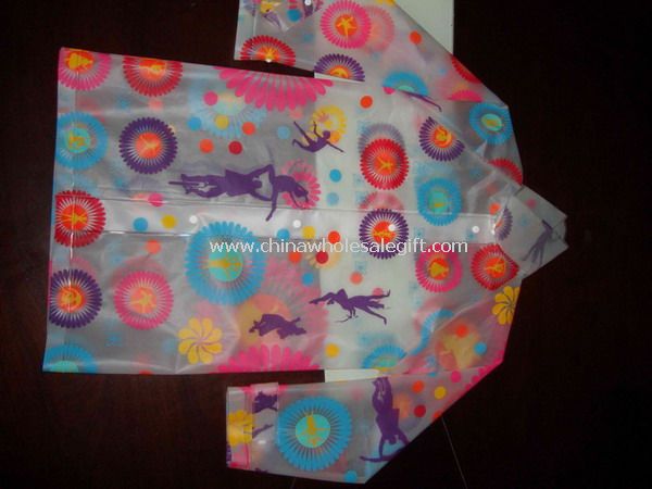 EVA material beautiful Kids raincoat
