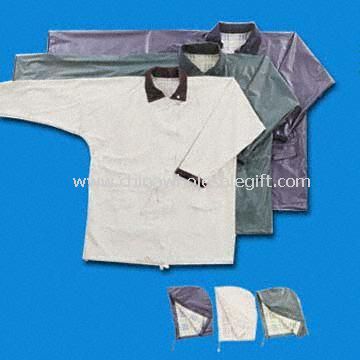 Women PVC Raincoat with Detachable Hood