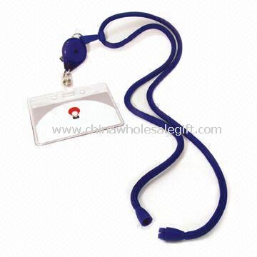 Round Braid Lanyard with Card Holder