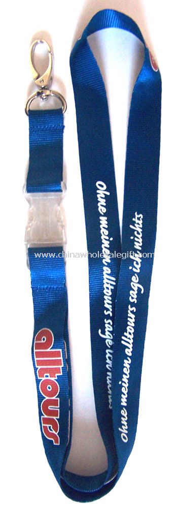 Silkscreen Printing Nylon Lanyard
