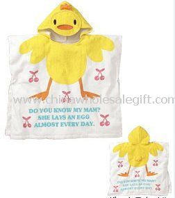 100% Cotton Velour Printed Hooded Towel