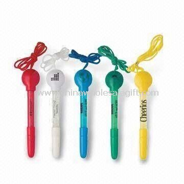 Black Vinyl Medium Point Refill Promotional Bubble Pen