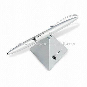 Helicopter Ballpoint Pen in Blue and Silver
