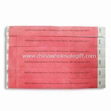 ID Tyvek Wristband with Silkscreen Printing Logo