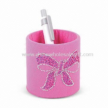 Pencil Vase Decorated with Acrylic Crystal