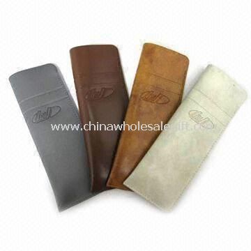 Fashionable PU Sunglass Pouches with Nice Zipper
