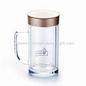 Double Wall Glass Mug with Handle