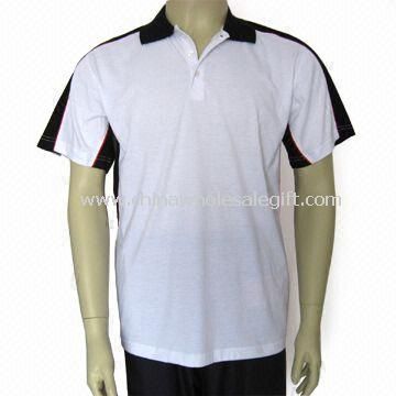 Mens Polo Shirt Made 160gsm and of 100% Polyester Mesh Dry-Fit Material
