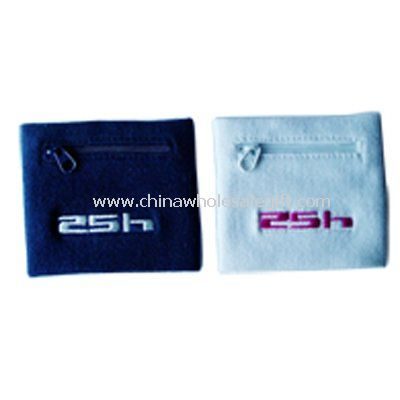 Embroidered Cotton Wrist Wallet