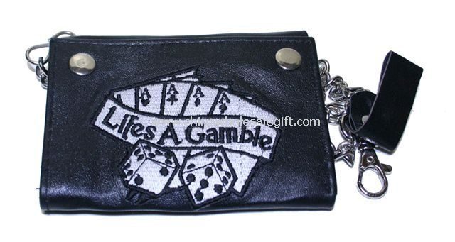 Embroidered Leather Wallets And Purses