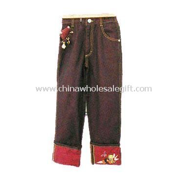 Girls Pants with Embroidery