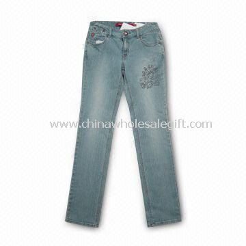 Womens Jeans with Five Anti-silver Studs