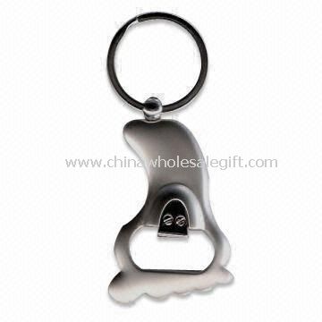 Metal Bottle Opener with Keyring
