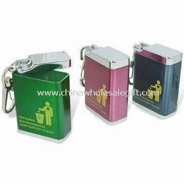 Pocket Ashtrays with Aluminum Body and Zinc Alloy Cap