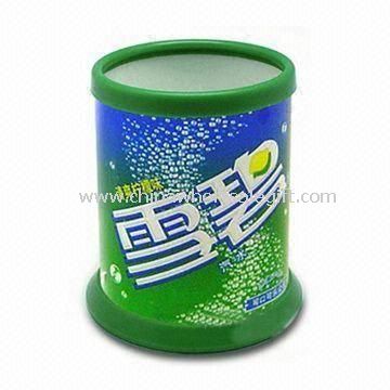 Plastic Pen Holder with Printed Logo