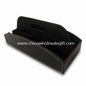 Pen Holder Made of Cardboard and Leather