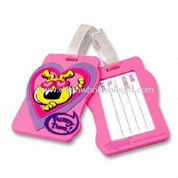 3D Rubber Travel Luggage Tags