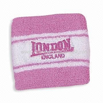 100% Cotton Terry Wristband with Embroidery Logo