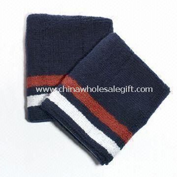 Cotton Wristbands with Woven Label