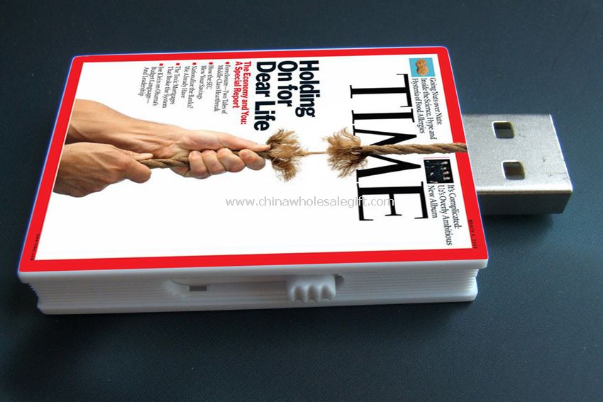Book shape usb drive