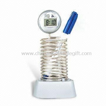 Multifunction FM Radio with Time Display Pen Holder