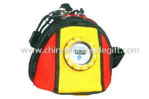 Shoulder bag with watch