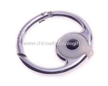 Round led carabiner flashlight