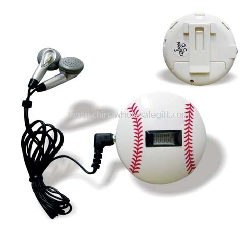 Belt radio pedometer