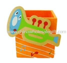 Cartoon Wooden Pen holder