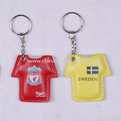 Leather key light in T-shirt Shape