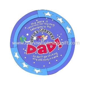 Rubber cartoon cup mat