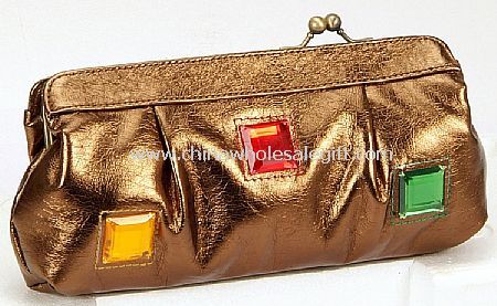 Metallic Shiny PVC Evening Frame Bag