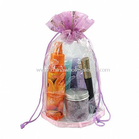 Polyester Organza Drawstring Bag for Packaging