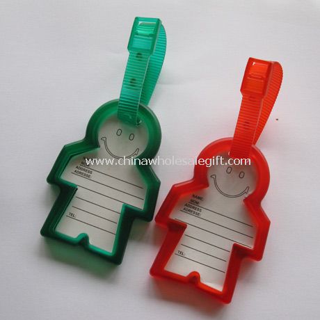 Man Shape PVC luggage tag