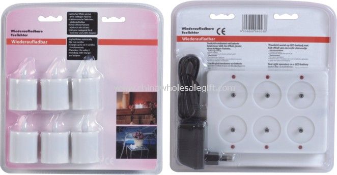 LED candle with lifelike flickering effect