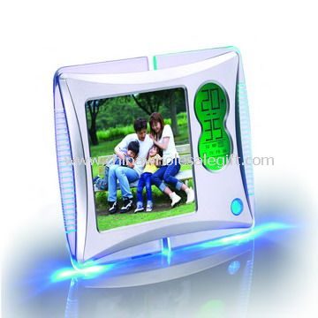 clock penholder photo frame