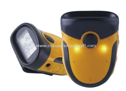 FM radio step counter with LED light