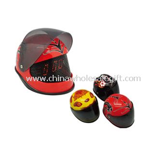 Helmet LED clock