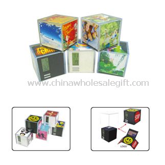 photo frame and clock Cube