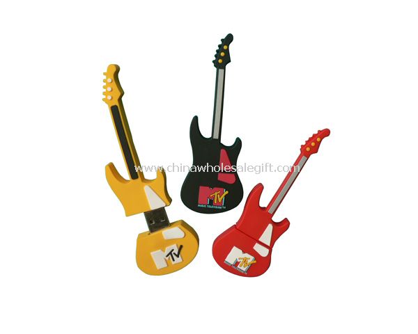 Soft PVC guitar USB Flash Drive